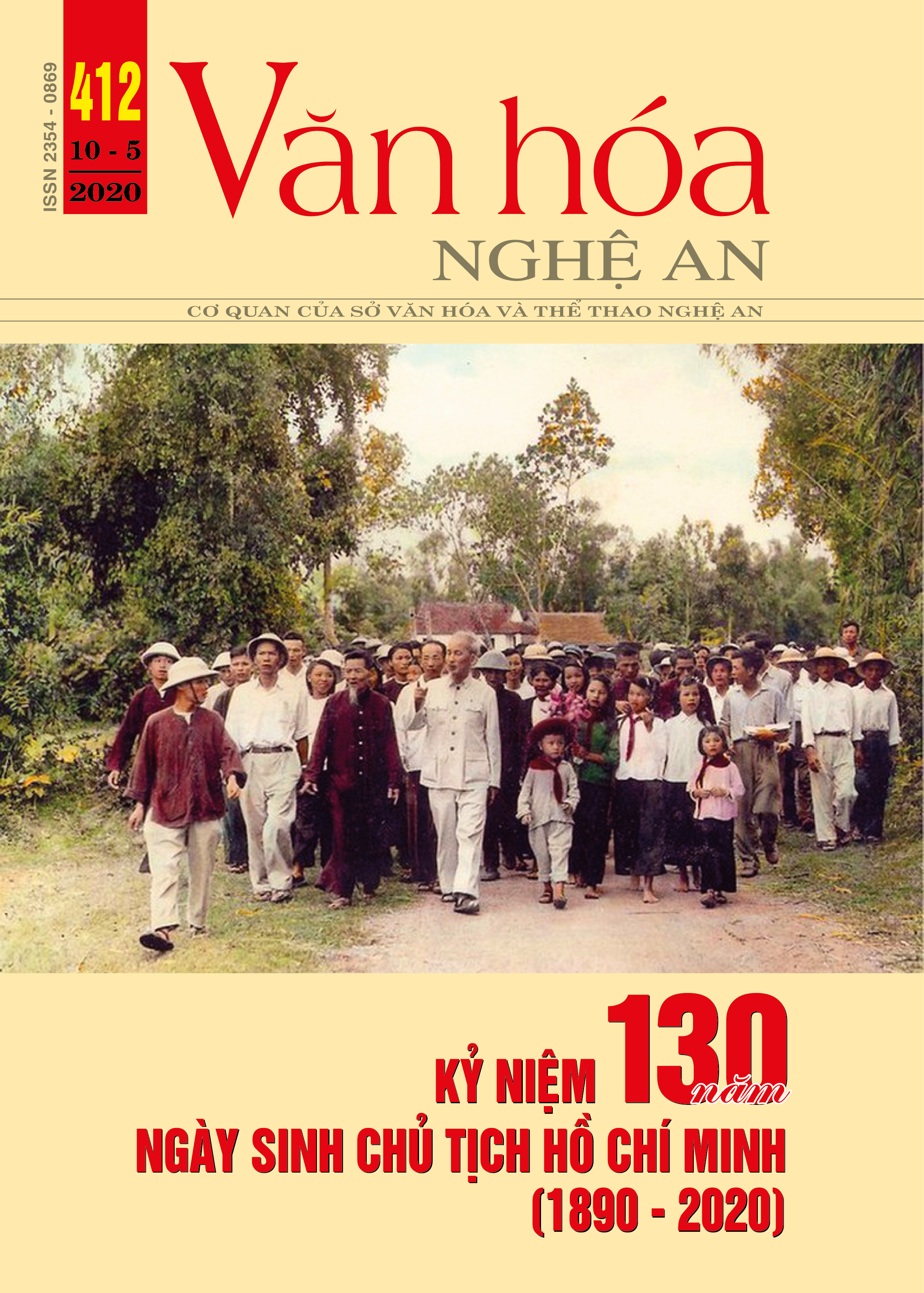 Tạp chí Văn hóa Nghệ An - Mục lục số 412 năm 2020